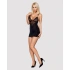 Sexy dress and thong set Obsessive 828-CHE-1 black