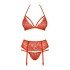 Seductive 3-piece lingerie set Obsessive 838-Seg-3 Red [3]