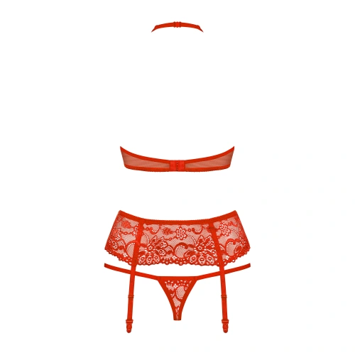 Seductive 3-piece lingerie set Obsessive 838-Seg-3 Red [4]