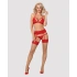 Seductive 3-piece lingerie set Obsessive 838-Seg-3 Red [5]