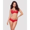 Sexy bra and thong set Obsessive 860-SET-3 red
