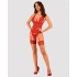 Obsessive Lacelove erotic corset and thong set red [2]