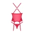 Obsessive Lacelove erotic corset and thong set red [5]