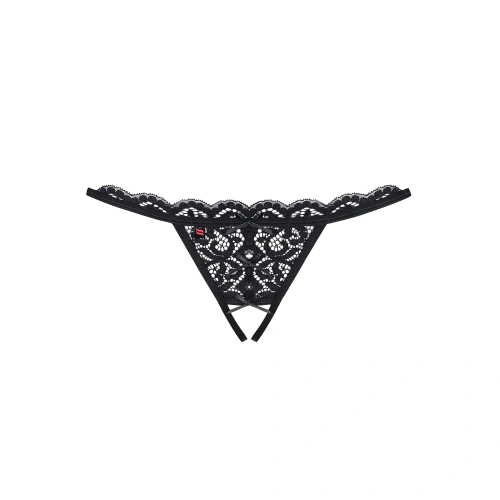 Challenging open-bottom lace thong Obsessive [4]
