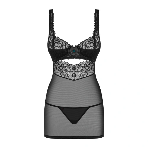 Sexy dress and thong set Obsessive 867-CHE-1 black [4]