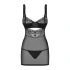 Sexy dress and thong set Obsessive 867-CHE-1 black [4]