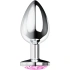 Nina - Large metal butt plug with pink crystal Ohmama Anal Plug L [1]