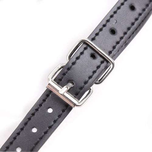Nina - BDSM mouthpiece with adjustable eco leather straps Ohmama 3326 black [5]