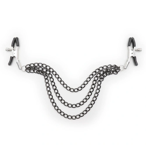 Dilyana- Metal nipple clips with chains Ohmama! [1]