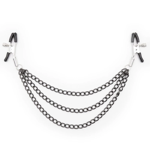 Dilyana- Metal nipple clips with chains Ohmama!
