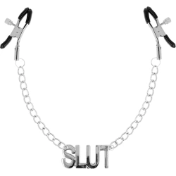 I can't find them in NEW - Nina - Slut Chain Metal Slogan Nipple Clips