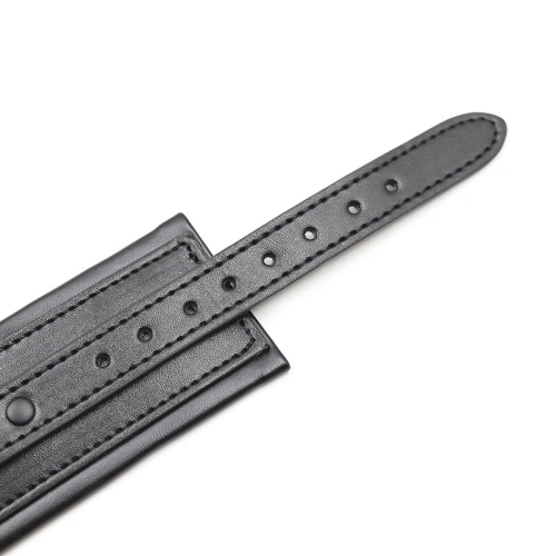 Ohmama 3692 Black Adjustable Eco Leather Wrist Restraints [5]