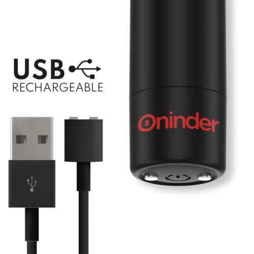 Rechargeable powerful bullet vibrator with mobile app Oninder Berlin black [3]