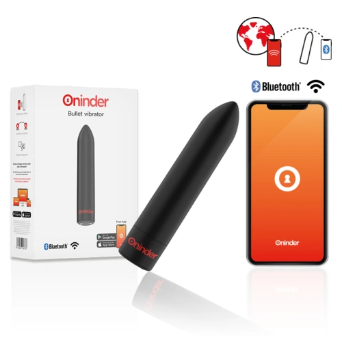 Rechargeable powerful bullet vibrator with mobile app Oninder Berlin black [5]