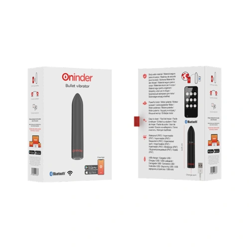 Rechargeable powerful bullet vibrator with mobile app Oninder Berlin black [7]