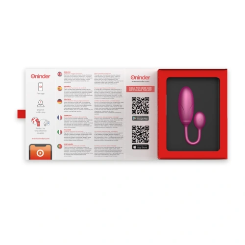 Nina - Rechargeable Silicone Vibro Egg with App Oninder Denver Pink [6]
