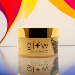 Moisturising body cream with shine Orgie Glow 250 ml