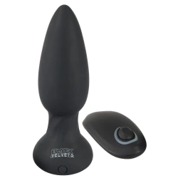 Black Velvets Vibrating Rechargeable Anal Dilator with Remote