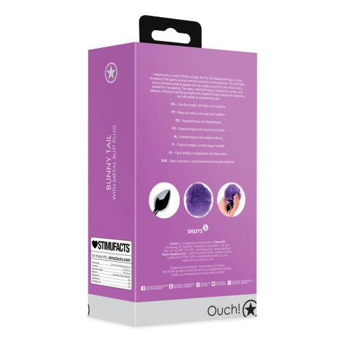 *Nina Color - Metal Anal Expainer with Purple Rabbit Tail Ouch! Bunny [9]