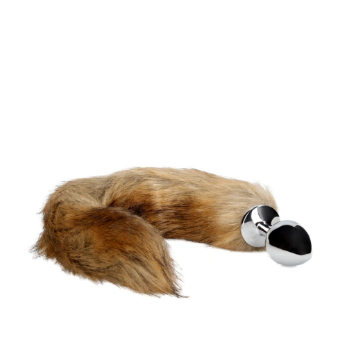 *Nina Color - Metal Anal Dilator with Fluffy Fox Tail Ouch! Fox Tail [1]