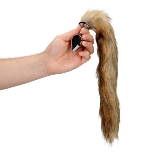 *Nina Color - Metal Anal Dilator with Fluffy Fox Tail Ouch! Fox Tail [5]