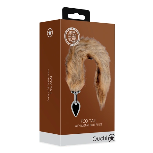 *Nina Color - Metal Anal Dilator with Fluffy Fox Tail Ouch! Fox Tail [7]