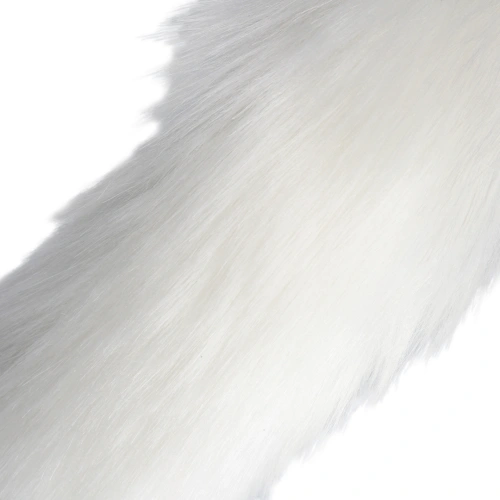 *Nina Color - Metal Anal Expander with Fluffy White Tail Ouch! Fox Tail [4]