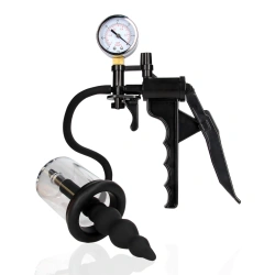 Manual anal pump with 3 removable silicone plugs Ouch! Rosing Pump