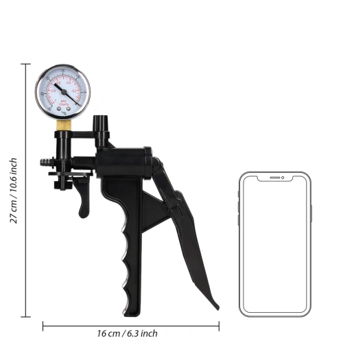 Manual anal pump with 3 removable silicone plugs Ouch! Rosing Pump [7]