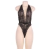 Sexy backless lace bodysuit Paris black [2]