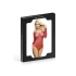 Off the Shoulder Rhinestone Mesh Bodysuit QL Black [3]