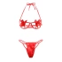 Erotic 2-piece set Paris Hollywood R8100-1 red [1]