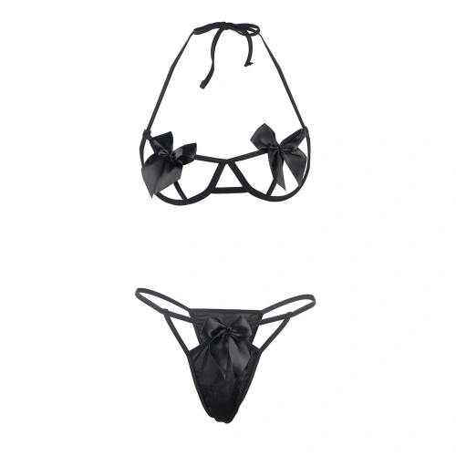 Erotic 2-piece set Paris Hollywood R8100-1 black [1]