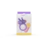 Rechargeable silicone cock ring with clitoris stimulator Riny purple [11]