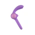 Rechargeable silicone cock ring with clitoris stimulator Riny purple [5]