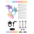 Rechargeable silicone cock ring with clitoris stimulator Riny purple [7]
