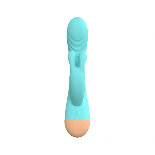 **Color* Dilyana- Keny Blue Silicone Rechargeable Rabbit Vibrator [2]