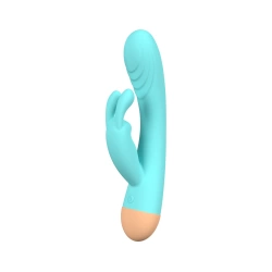 **Color* Dilyana- Keny Blue Silicone Rechargeable Rabbit Vibrator