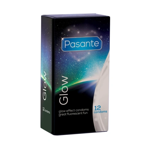 12 pcs. Luminous condoms Pasante Glow in the Dark