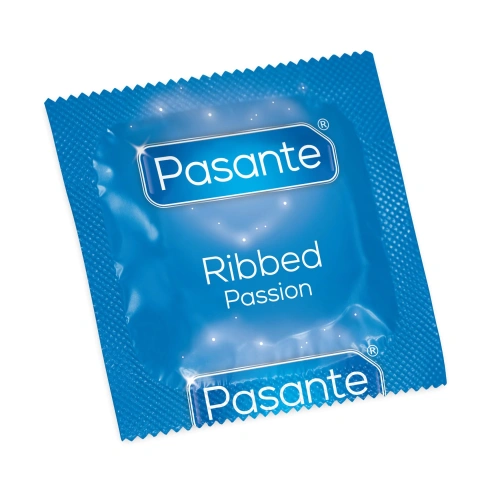 12 pcs. Pasante Passion ribbed condoms [2]