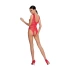 Open Bottom Mesh Bodysuit Passion BS086 Red [1]