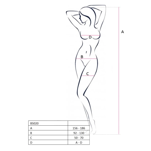 Passion 020 Crotchless Mesh Allover Bodysuit [1]