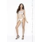 Erotic seamless bodysuit with open bottom Passion 035 white