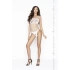 Erotic seamless bodysuit with open bottom Passion 035 white