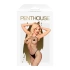 Penthouse Body Search Open Bottom Chunky Mesh Bodysuit Black [2]