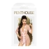 Elegant Penthouse Midnight Mirage Mesh Kimono and Thong Set Pink Size S/L [3]