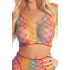 Irina mesh set of 2 parts Pink Lipstick Rainbow [2]