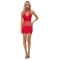 Color Irina Elastic dress with openings Pink Lipstick 25123 red