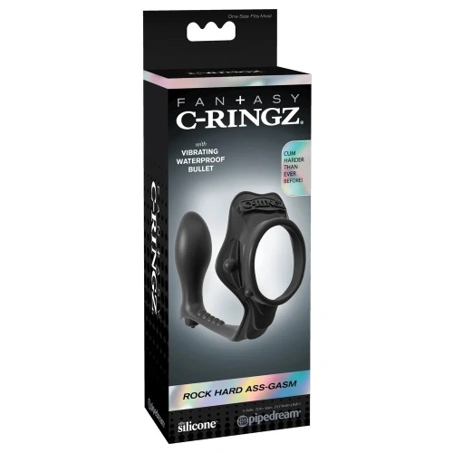 **Nina - Rock Hard Ass-Gasm Vibrating Prostate Stimulator with Penis and Testicle Clip [5]