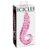 Nina - Embossed glass dildo Icicles #24 pink [3]